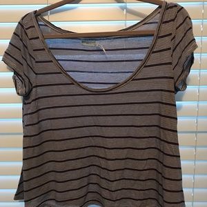 UO flowy striped shirt
